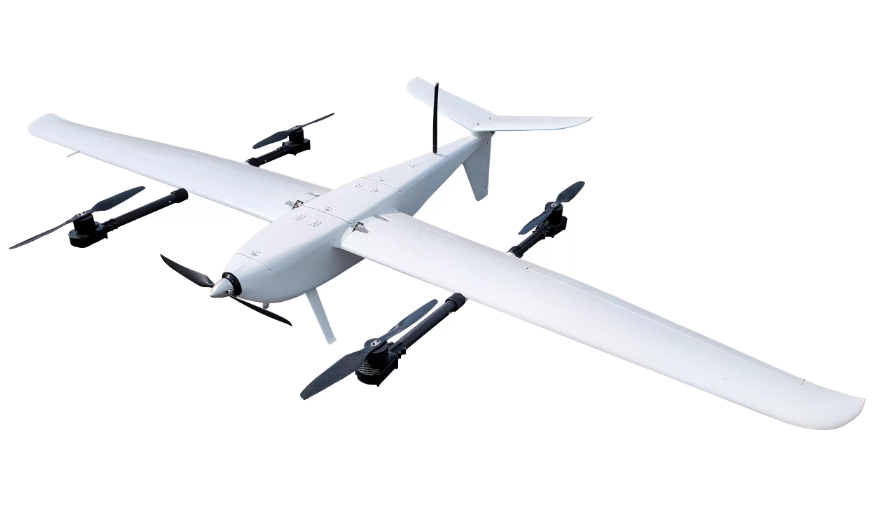 垂起固定翼无人机正面图